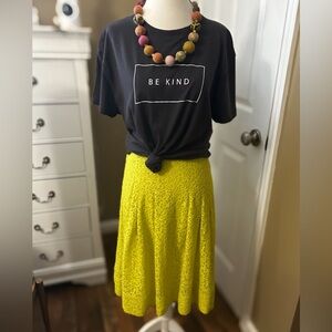 ⭐️ Yellow Lace Anthropologie Skirt
